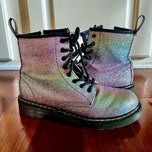 Dr. Martens 1460 Pastel Rainbow Glitter boots size 3